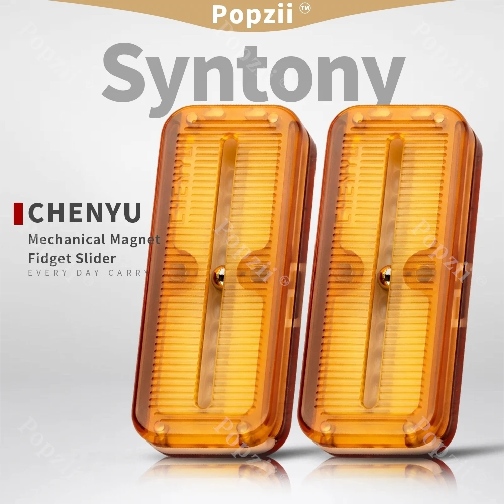 

Механический магнитный фиджет-слайдер CHENYU Syntony EDC с двойной трассой и шариками для снятия стресса, игрушка для снятия напряжения