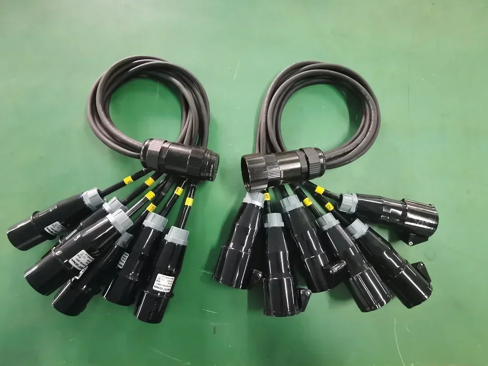 Best Price Extension Cable 19pin  Break Out To 6 Units AU Piggyback Connectors Power Cables Starting From 10 Pieces for Sale