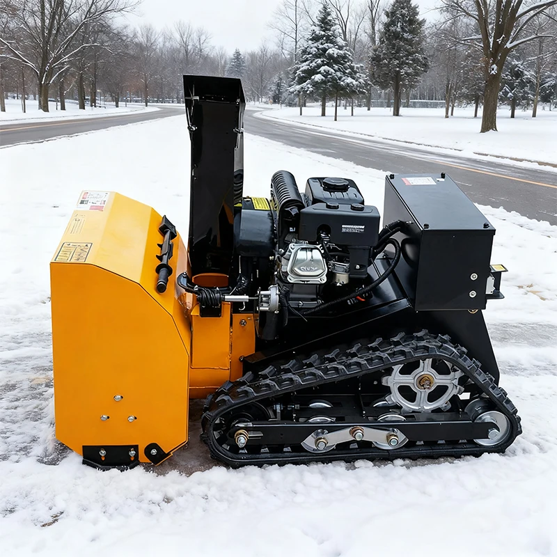 High Quality New Remote Control Snow Sweeper Robot Crawler Snow Blower for Convenient Winter Cleanup