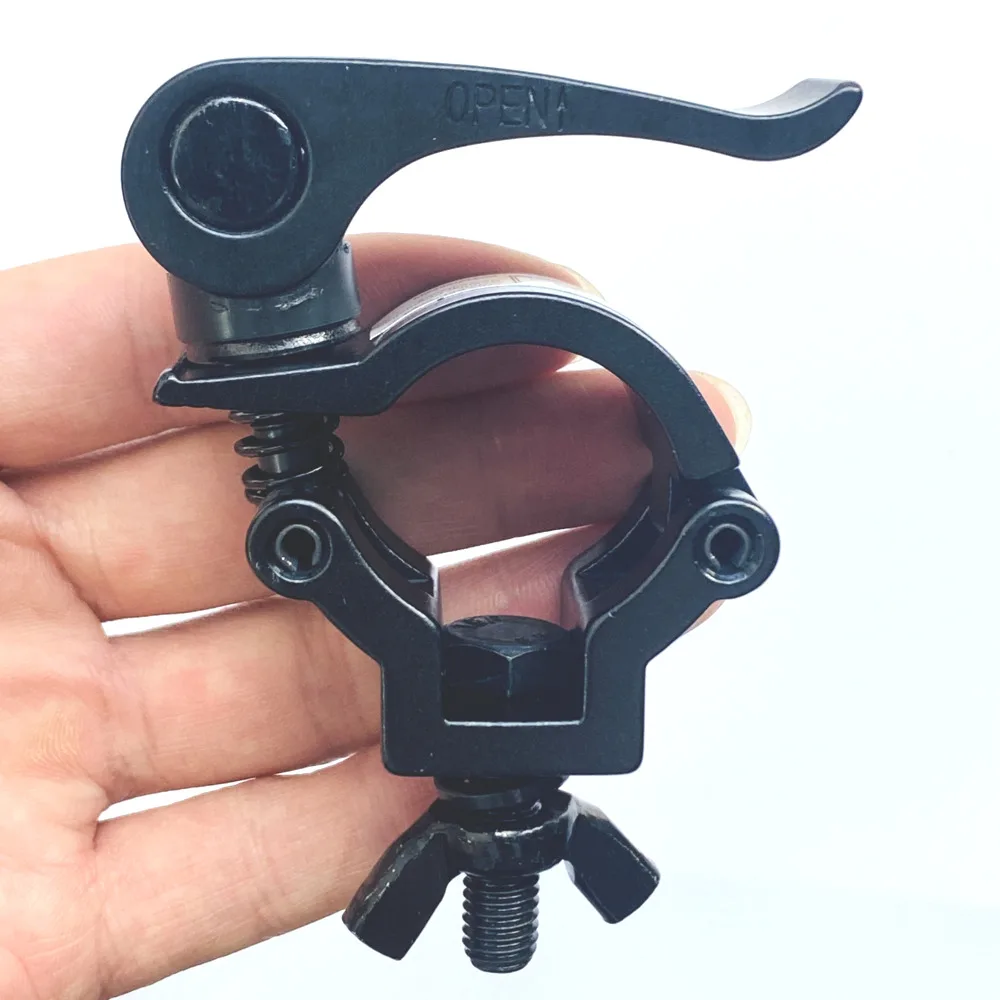 25-30mm Round Truss Clamp Quick Release Aluminum Alloy O Clamps 28-32mm Tube Pipe Lighting Stand Fast Lock Mounting Hooks Clamps