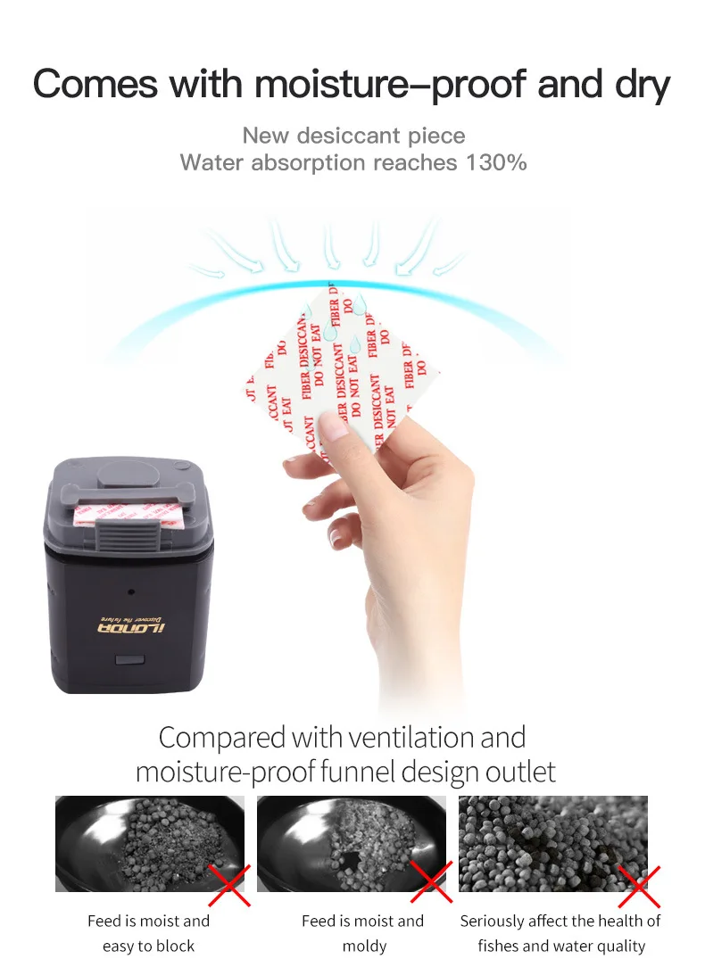 Automatic Aquarium Fish Tank Food Feeder Timing/Wifi Wireless Intelligent Mobile APP Voice Control Remote food dispenser