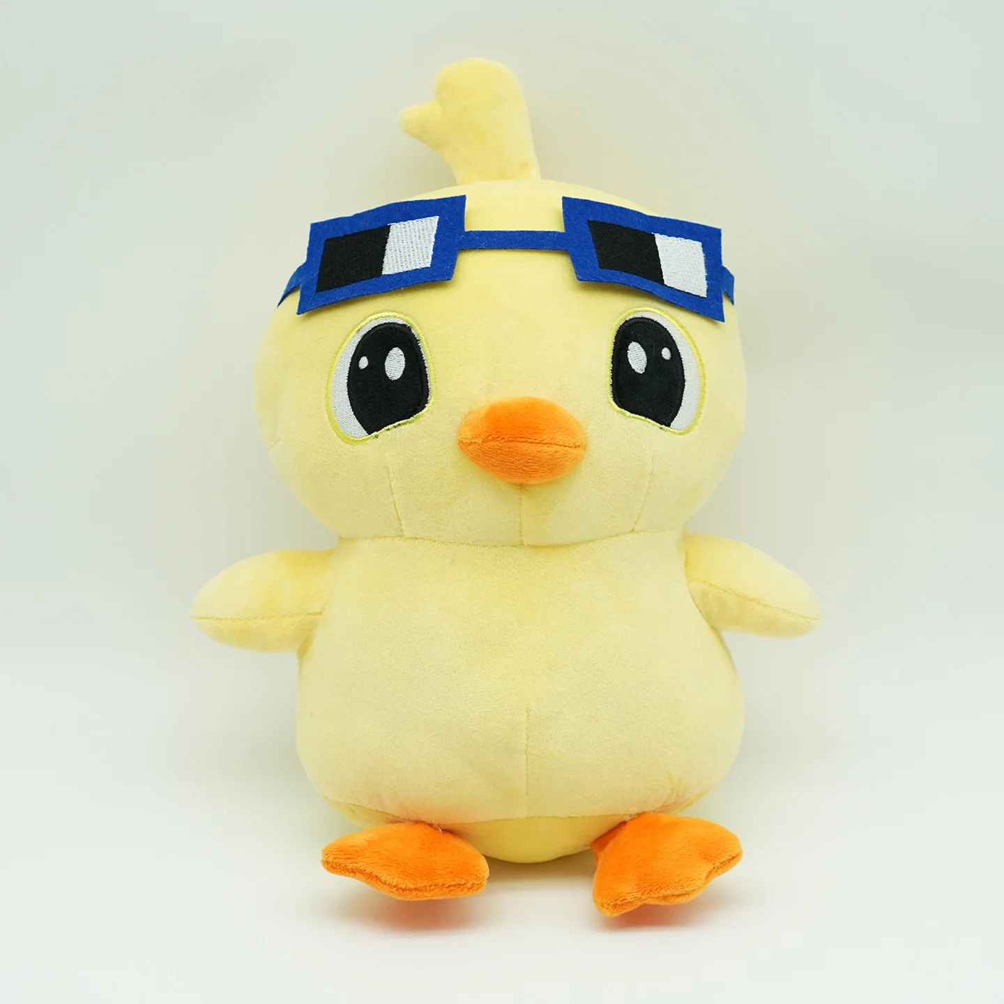 

Cute Large Quack Couple Duck Plush Toy Soft Yellow Duck with Pink Bow & Sunglasses, Kawaii Stuffed Animal Doll for Kids & Lovers