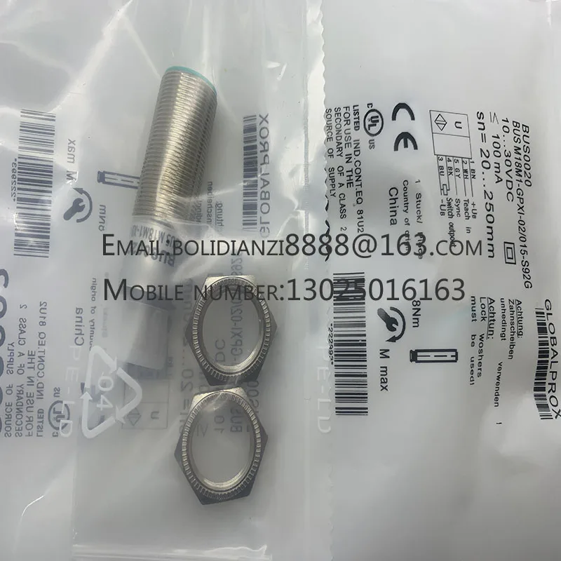 New ultrasonic sensor BUS0020 BUS M18M1-GPXI-02/015-S92G