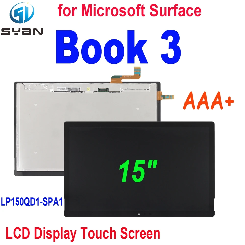 

15"Original For Microsoft Surface Book 3 LCD Display Touch Screen Digitizer Assembly LP150QD1-SPA1 For Surface BOOK2 Replacement