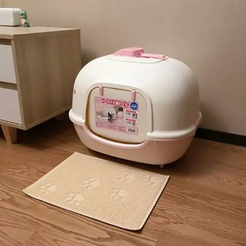 

Top Extra Large Fully Enclosed Cat Litter Box, Anti-Splash Odor Control Kitty Toilet for Indoor Cats, Easy Clean High Sided