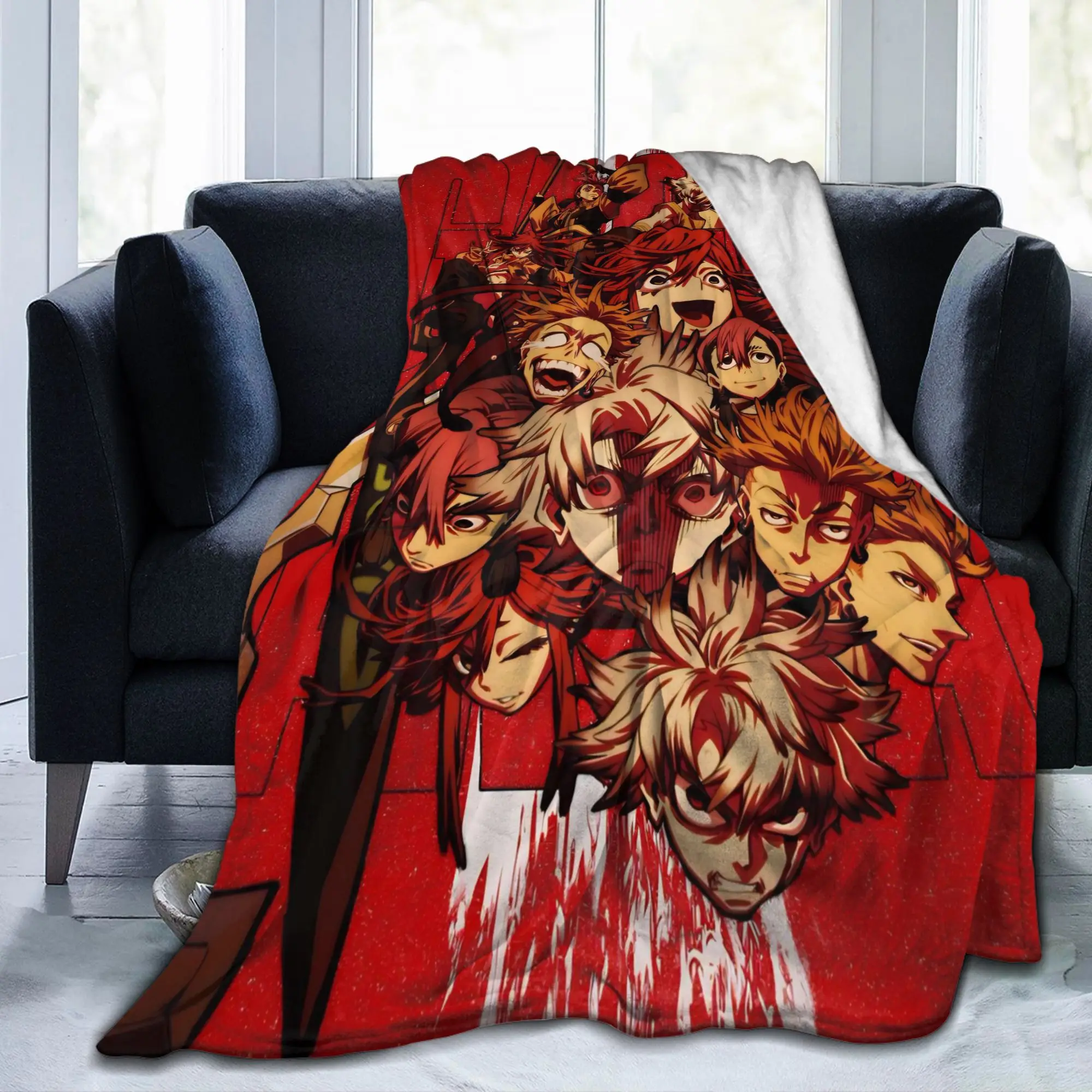 Gachiakuta Rudo Surebrec Blanket Velvet Animation Nerull Abyss Super Soft Throw Blanket for Airplane Travel Quilt Multifunction