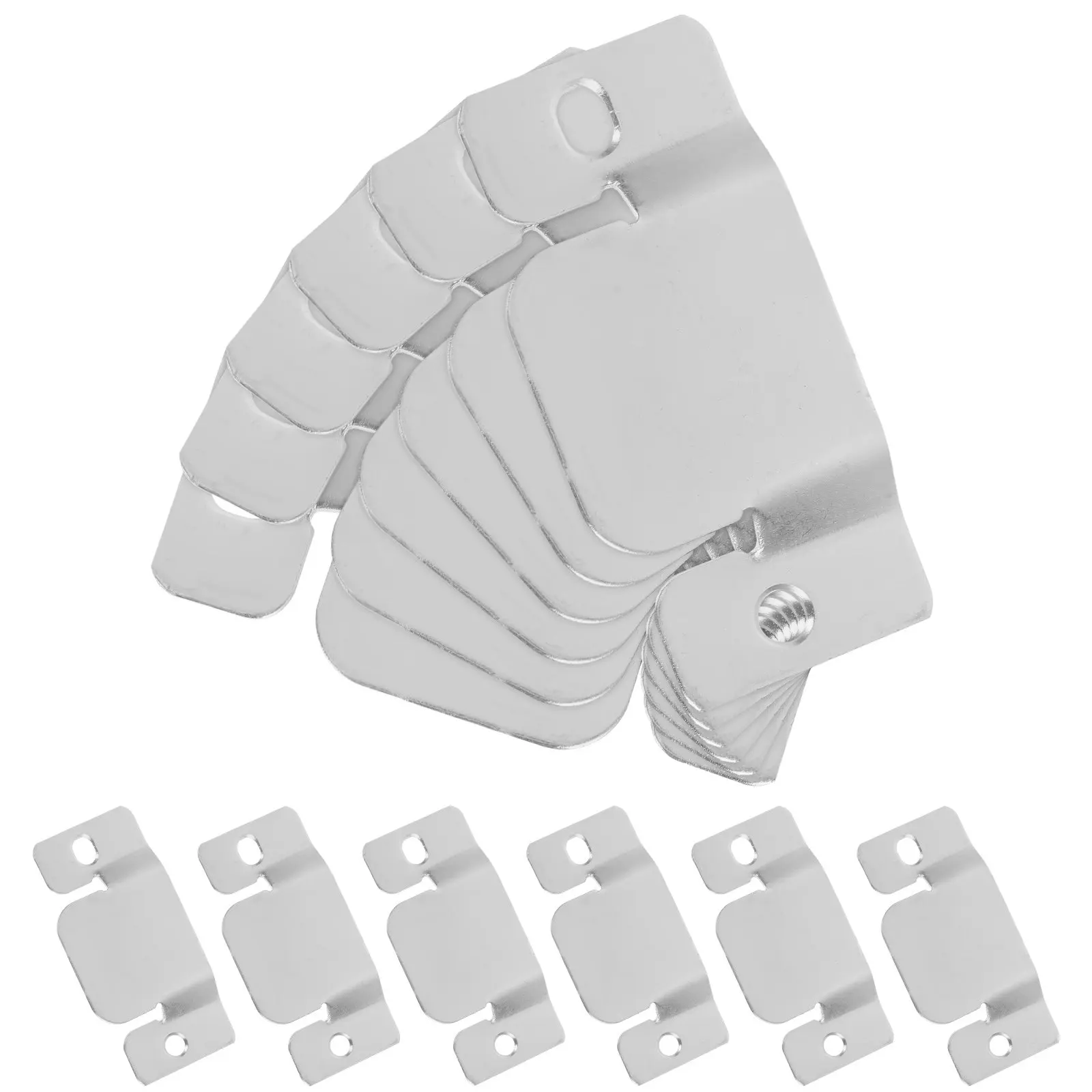 12Pcs Sturdy Steel Sectional Couch Connectors Adjustable Length Teeth Design for Sofa Recliner Sectional Furniture Connector
