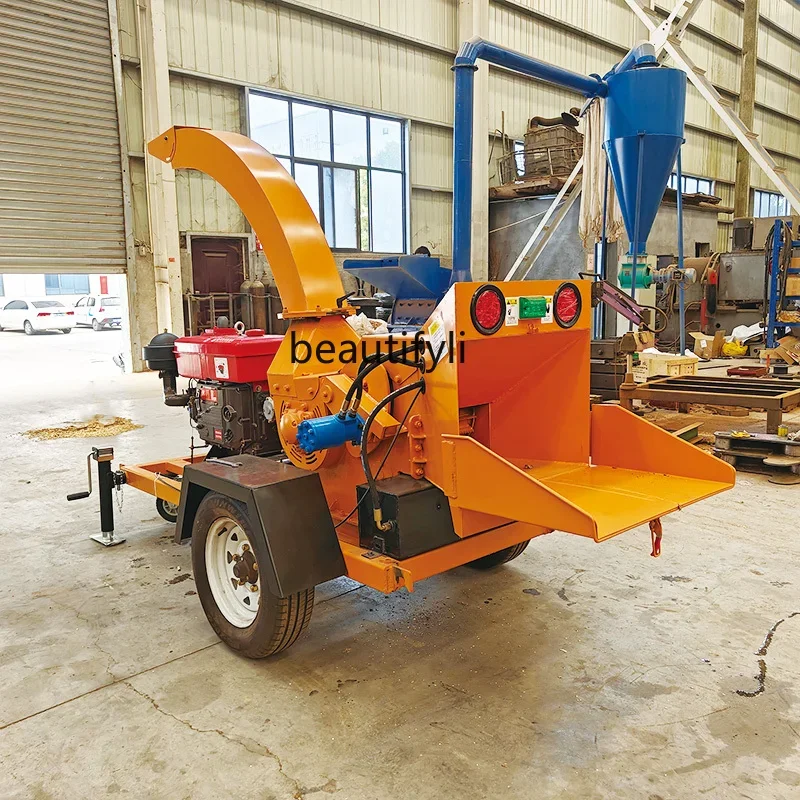 YH Small forest farm orchard branch grinder, mobile diesel branch grinder