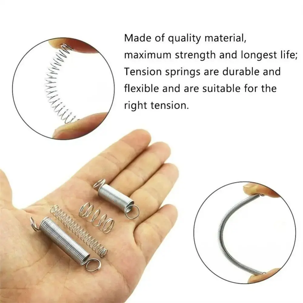 200pcs 200 Pieces Spring Assortment Set Clear PP Plastic Box 20 Sizes Compression Springs Sturdy Storage Box Portable Box