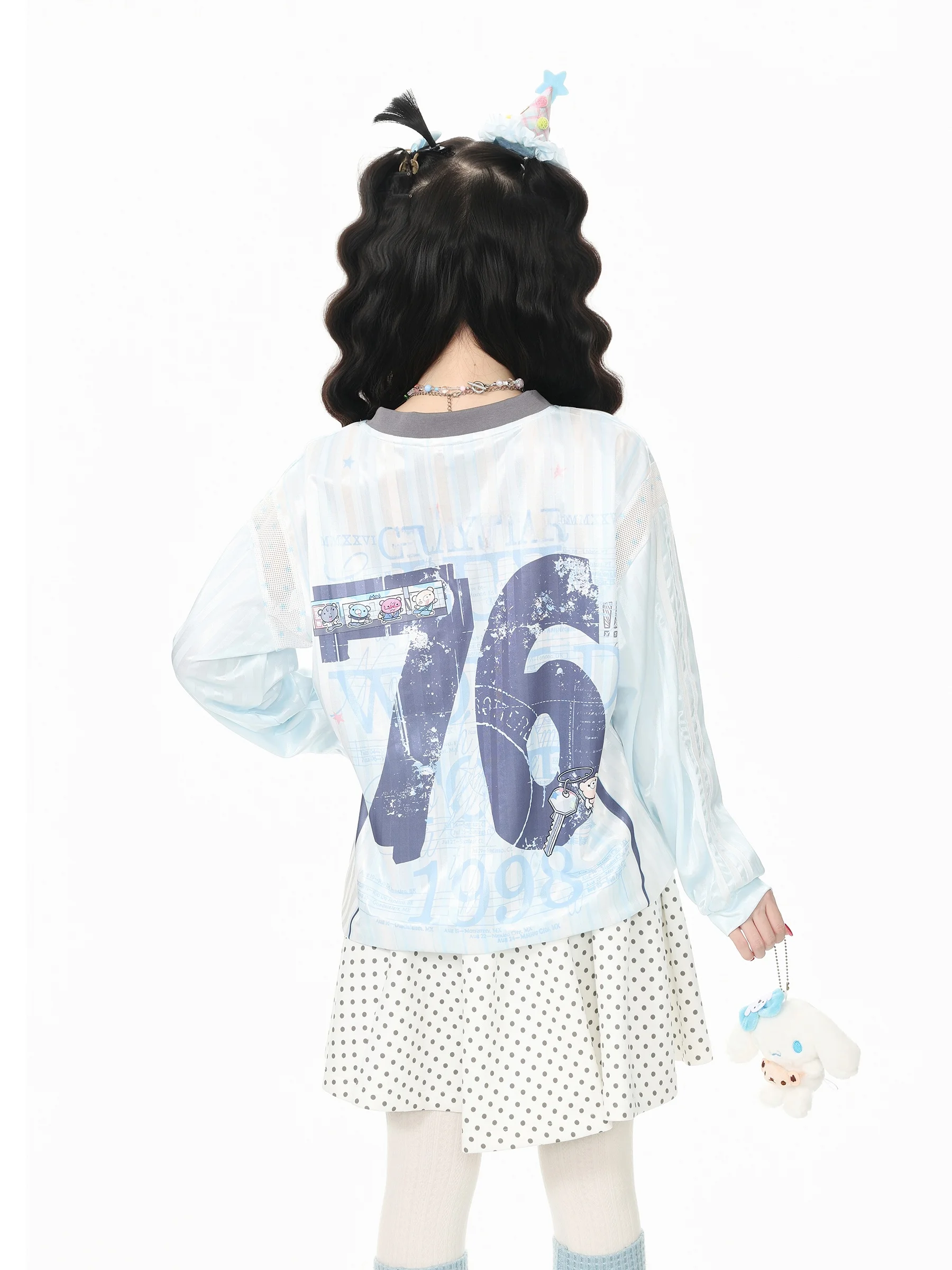 Blue Ghost Park Languid Park Subculture V T Women's Casual Autumn Shirt Style Polyester Top