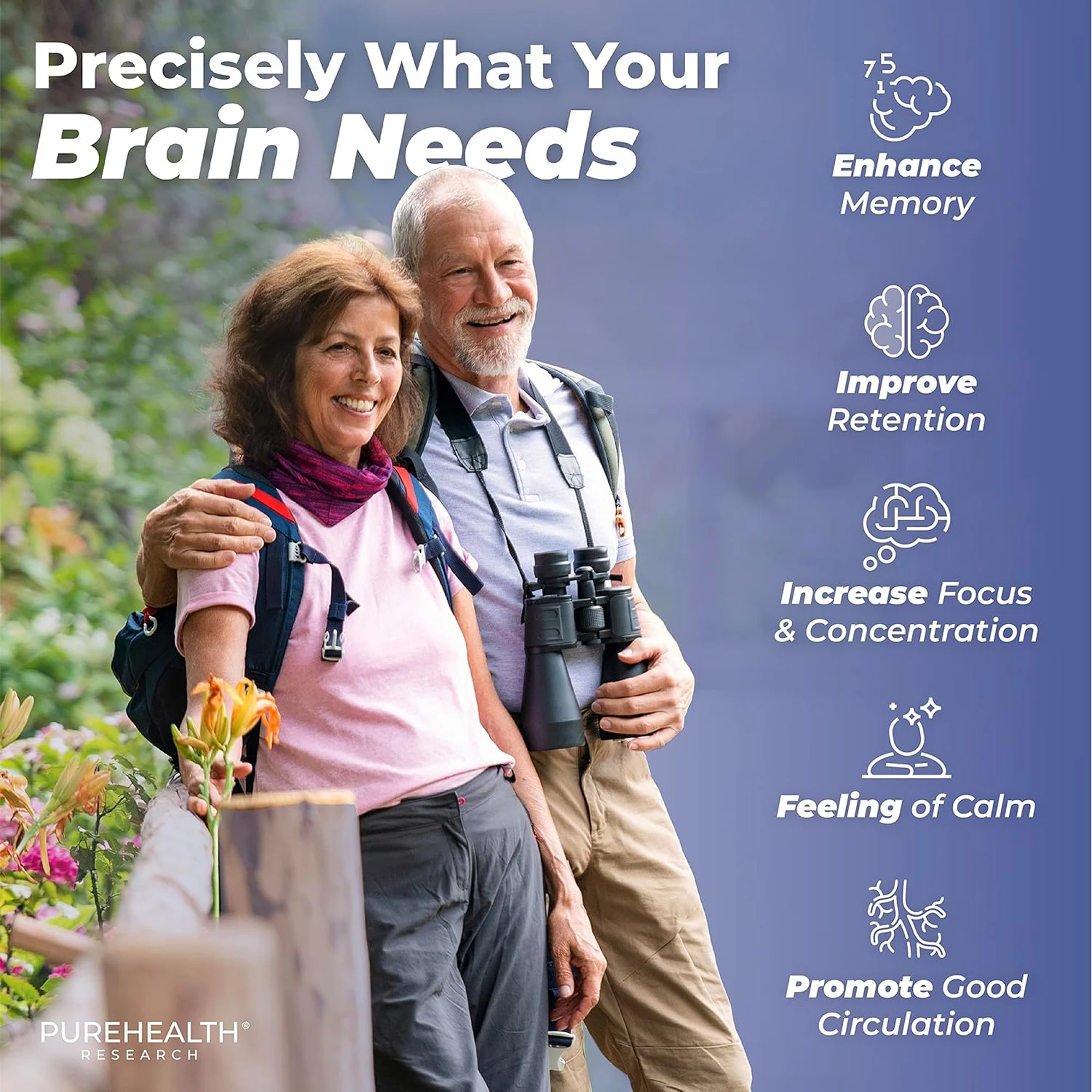 Ageless Brain - Niacin, Vitamin B6 -Memory, Focus, Boost Brain Health, Learn and Concentrate