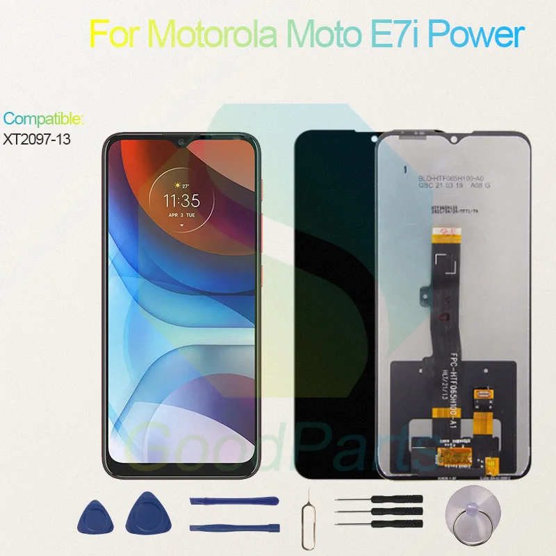 Test Before Ship For Motorola Moto E7i Power Display Touch Screen Digitizer Panel Assembly Lcd Screen XT2097-13 Moto E7i Power S