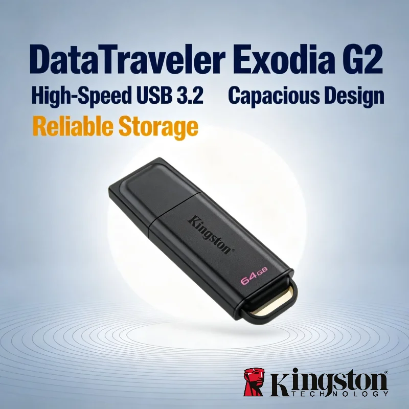 Kingston Exodia 64GB 128GB 256GB 512GB USB 3.2 High Speed Pen Drive U Disk Memory Stick for Desktop Laptop Pro Ultra