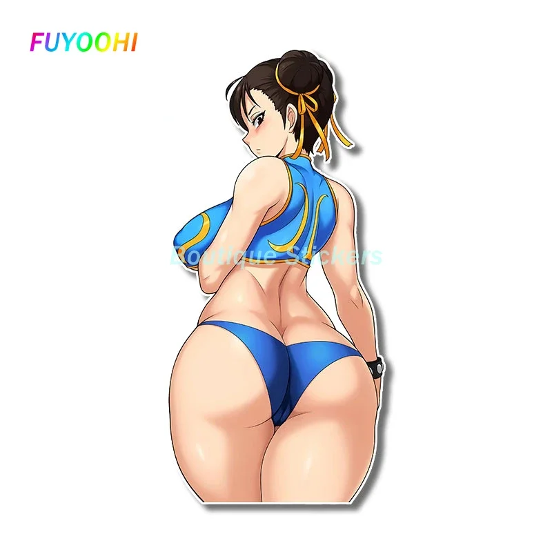 

Наклейки FUYOOHI Play для Chun Li, виниловые автомобильные наклейки для багажника, мотоцикла, граффити, ноутбука, Переводные картинки KK, автомобильные аксессуары