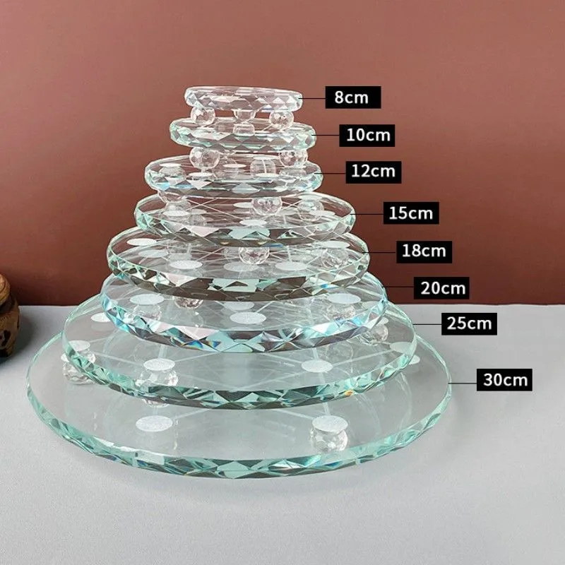 7 Star Array Plate Asian Clear Polished Quartz Crystal Healing Ball Stand for Energy Healing And Meditation