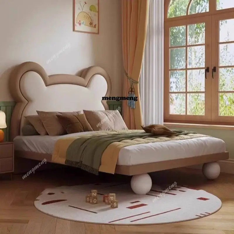 White Luxury Kids Beds Decoration Safety Normal Custom Wooden Kids Beds Single Modern Design Lettino Per Bambini Furniture Home