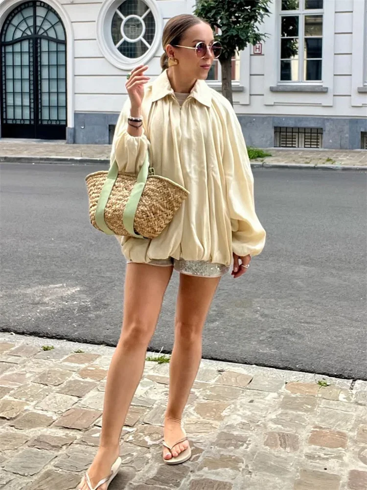 Fashion Loose Autumn Jackets Outwear Female Lapel Zipper Casual Commute Cardigan Coat Clothes Women's Solid Jackets