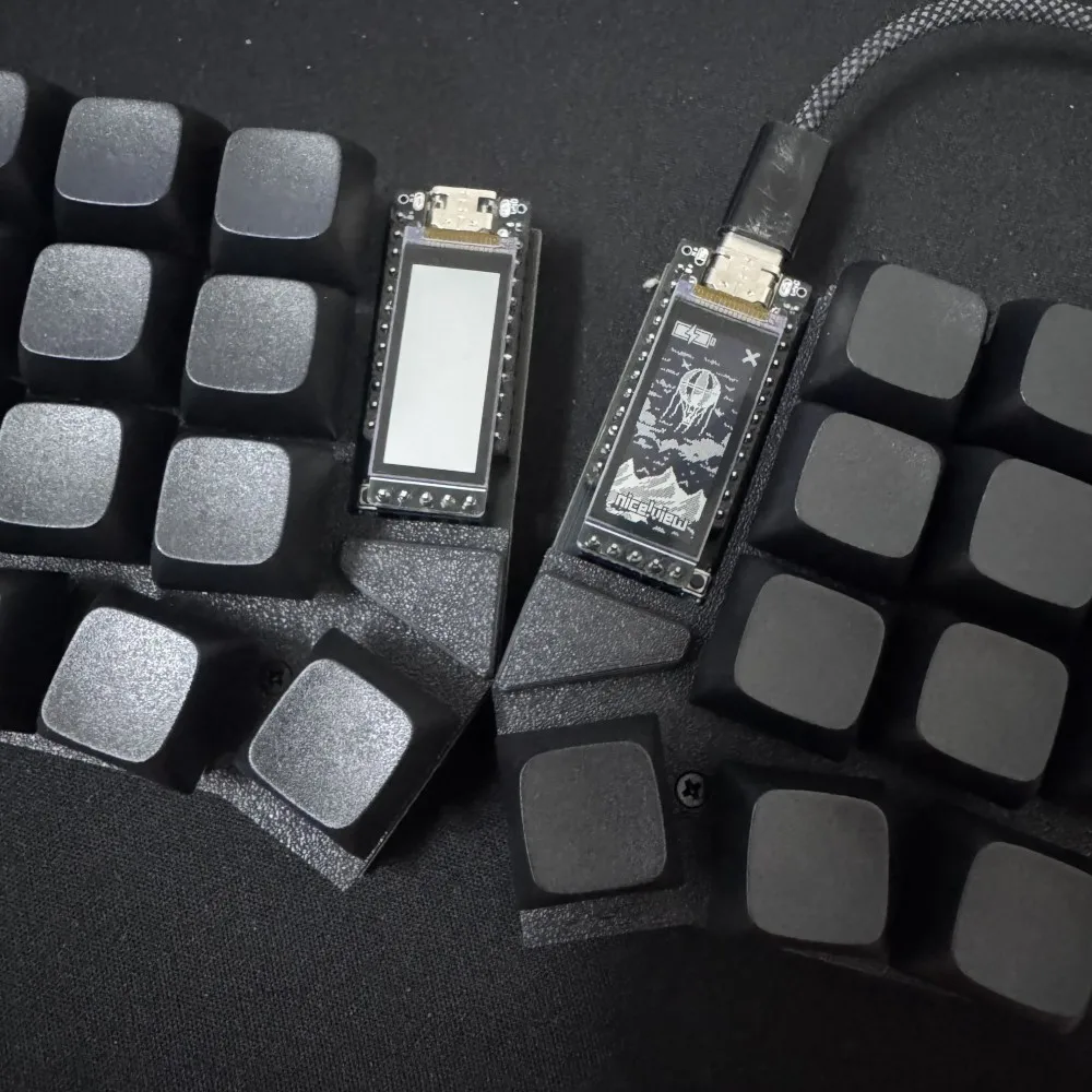 Разделенная клавиатура Corne 3x6 MX Switch, изготовленная на заказ Bluetooth-клавиатура с горячей заменой, комплект клавиатуры ZMK Nice View, экран Remap Teclado, игровой аксессуар
