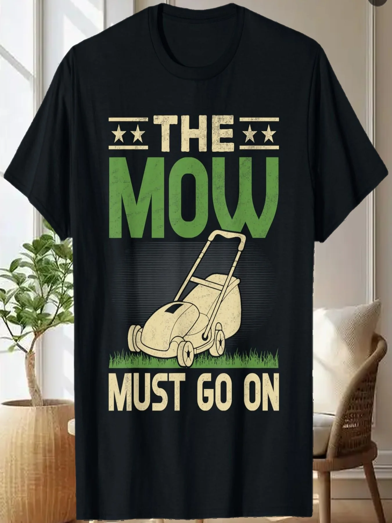 

Футболка с надписью «Мем для любителей гонок газонокосилок»