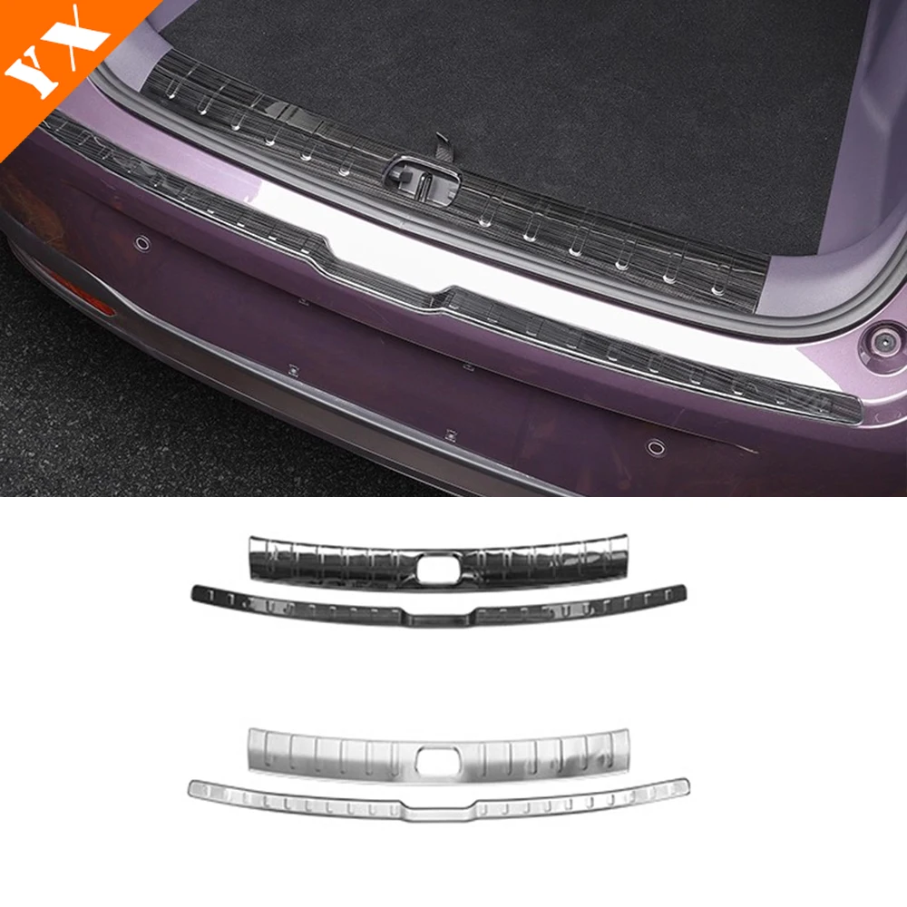 

2025 2026 For Leapmotor B10 accessories Stainless Black Silver Trim Car Rear Trunk Protector Plate Anti Hit/Dust sill Cover