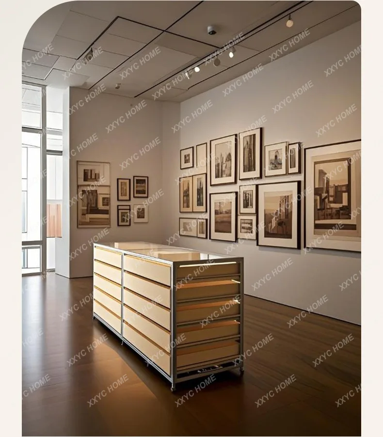 

MMAluminum profile ocean board birch, chest, shelf cafe Nakajimadai multi-layer drawer display