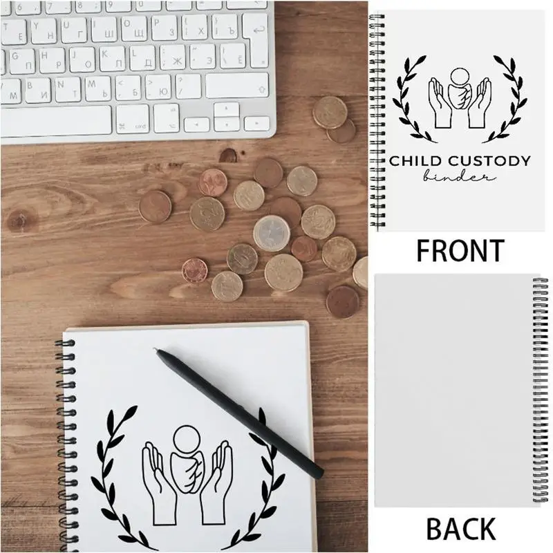 الطفل Custody مخطط كتاب سجل مذكرات Custody Battles الأبوة والأمومة التقويم واحد الوالدين المنظم معركة سجل للنفقات