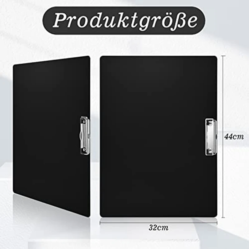 2 Piece A3 Landscape Writing Board Black + White For Hanging For Office Kitchen Workshop