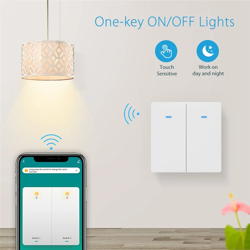 N11R NEO Tuya Wifi Intelligent European 2-Way Mechanical Light Control Switch Tuya Wifi EU Light Switch High Guality