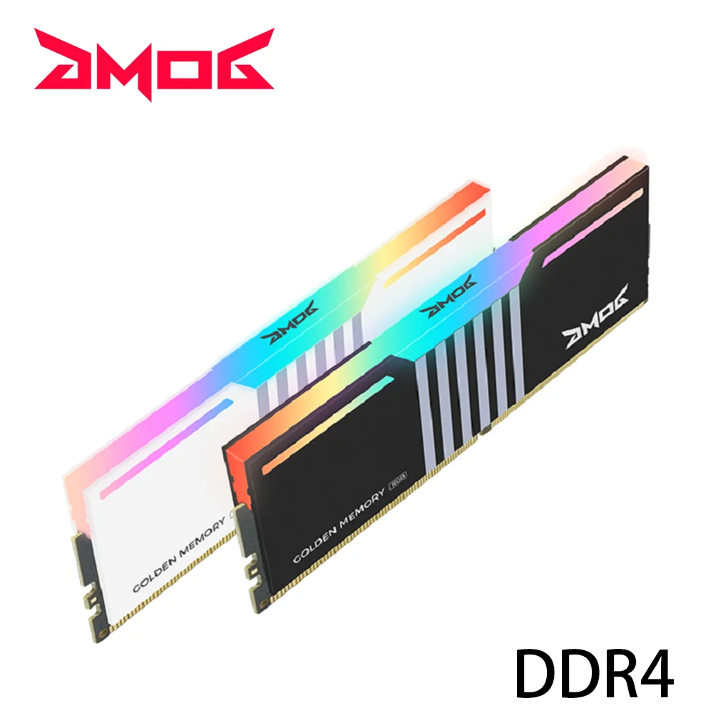 

GMOG Memory Desktop RGB RAM DDR4 8GB 16GB 3600MHz New Dimm Memoria Rams RGB Gaming Memoria Black/White