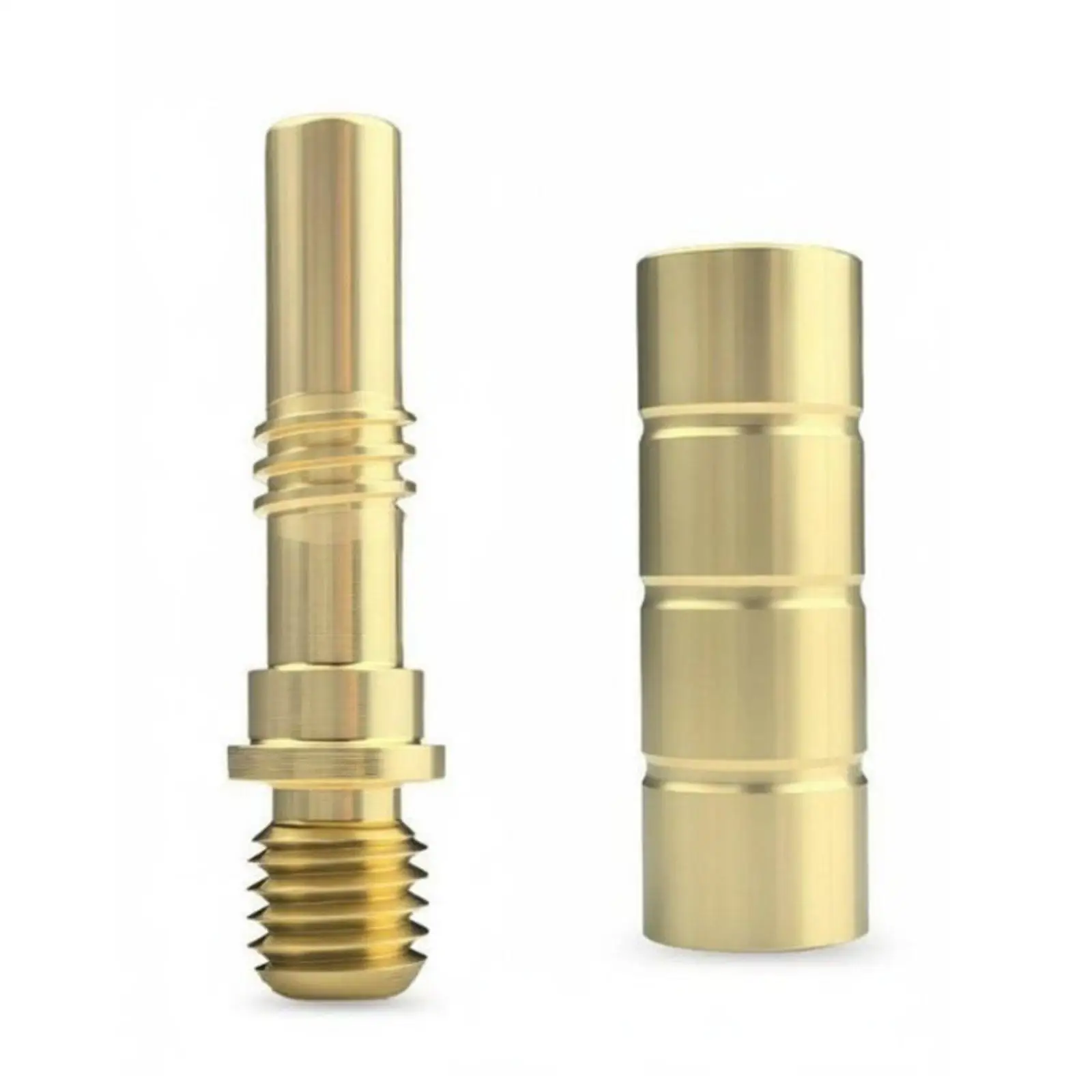 Billiard Cue Extension Threaded Brass Connector for Carom Cue Shaft Replacement