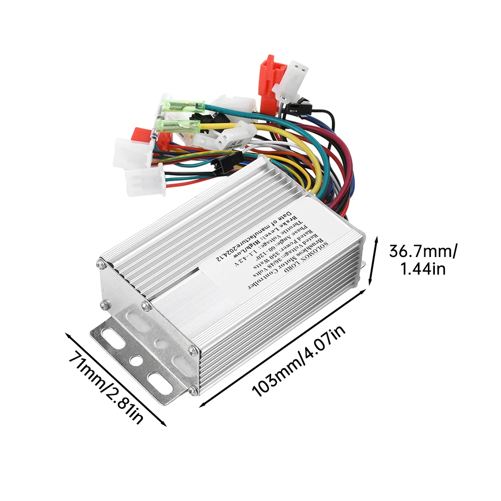 36V/48V 350W Brushless Motor Controller DC Motor Regulator Speed