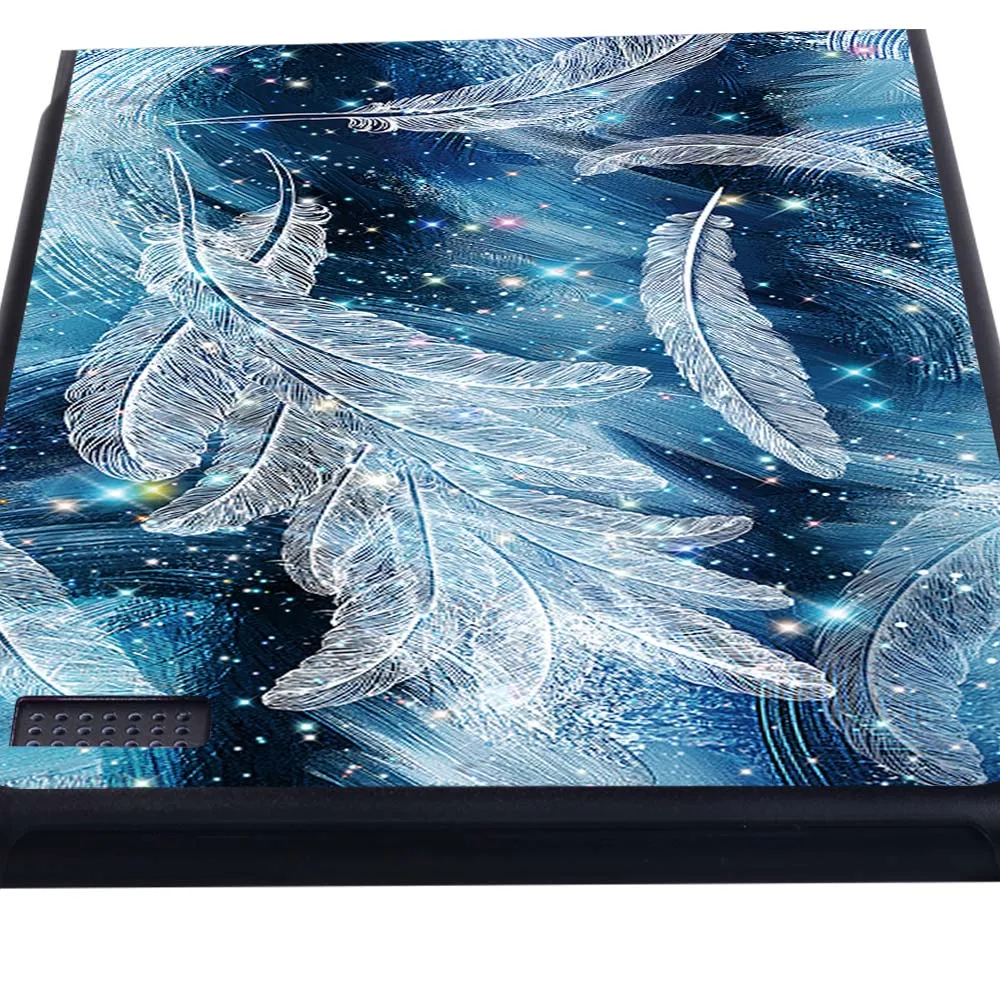 Tablet Case for Fire HD 10 Plus/5th/7th/9th/11th/HD 8 Plus/6th/7th/8th/10th/Fire 7 5th/7th/9th/12th Feather Print Hard Shell
