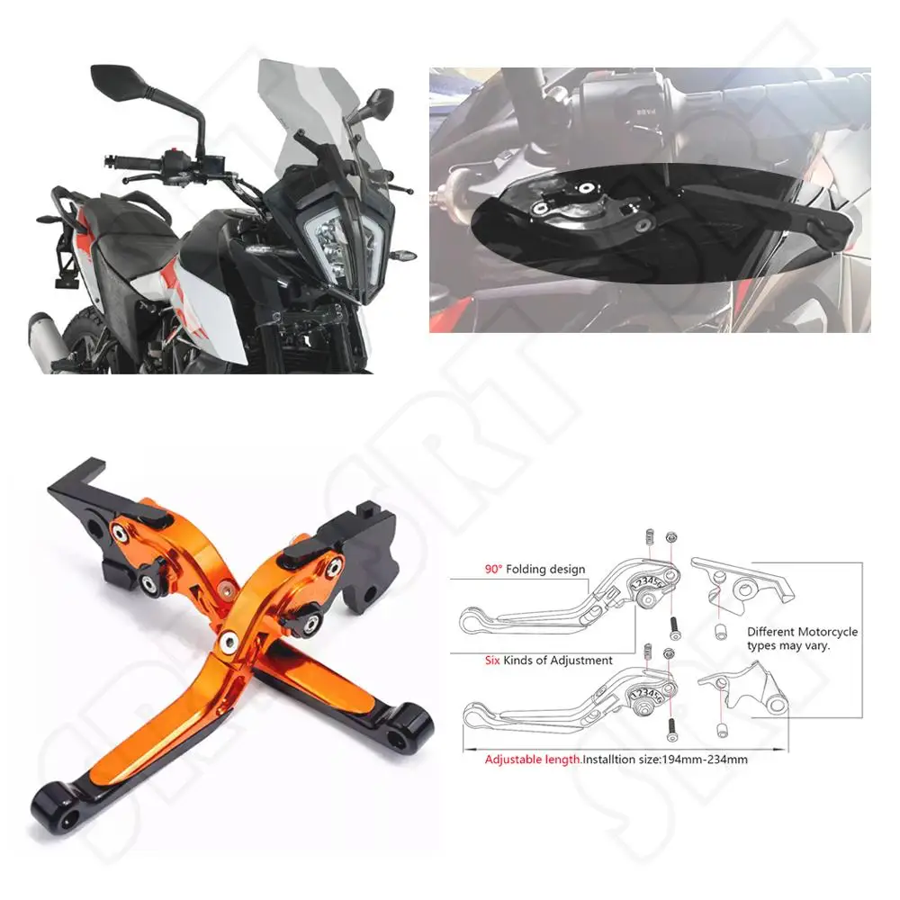 

For KTM DUKE 390 Adventure 390ADV Duke390 390Adventure 2020 2021 Motorcycle Accessories Folding Extendable Brake Clutch Levers