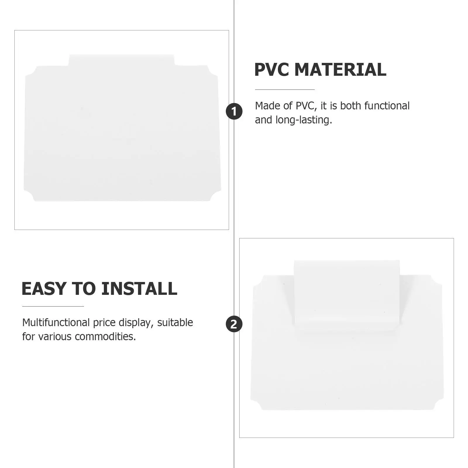 8Pcs Basket Clips Label Holders for Storage Bins Removable Hanging Clips for Basket Organization and Classification