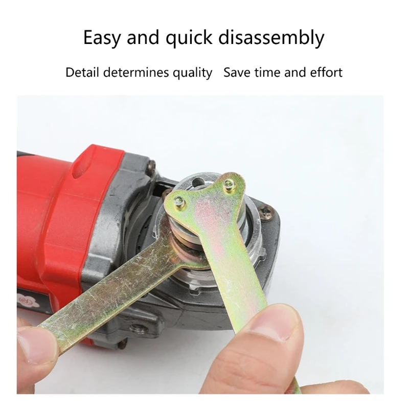 มุมเครื่องบดประแจ Spanner ชุดก้านเชื่อมต่อ FLANGE LOCK NUT โลหะถั่วเครื่องมือ Drop Shipping