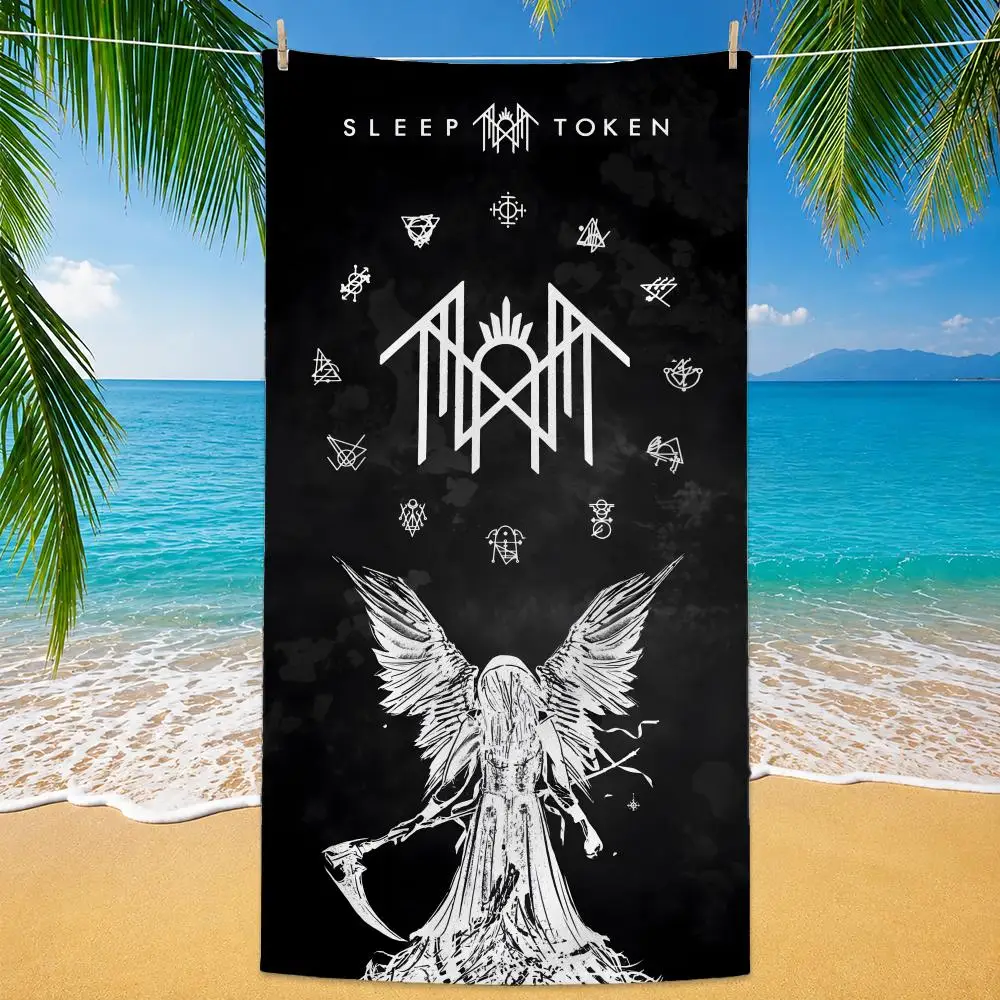 Band S-Sleep T-Token Towel Polyester Beach Towel Quick Dry Sand Free Bath Towel for Summer Pool Travel Vacation