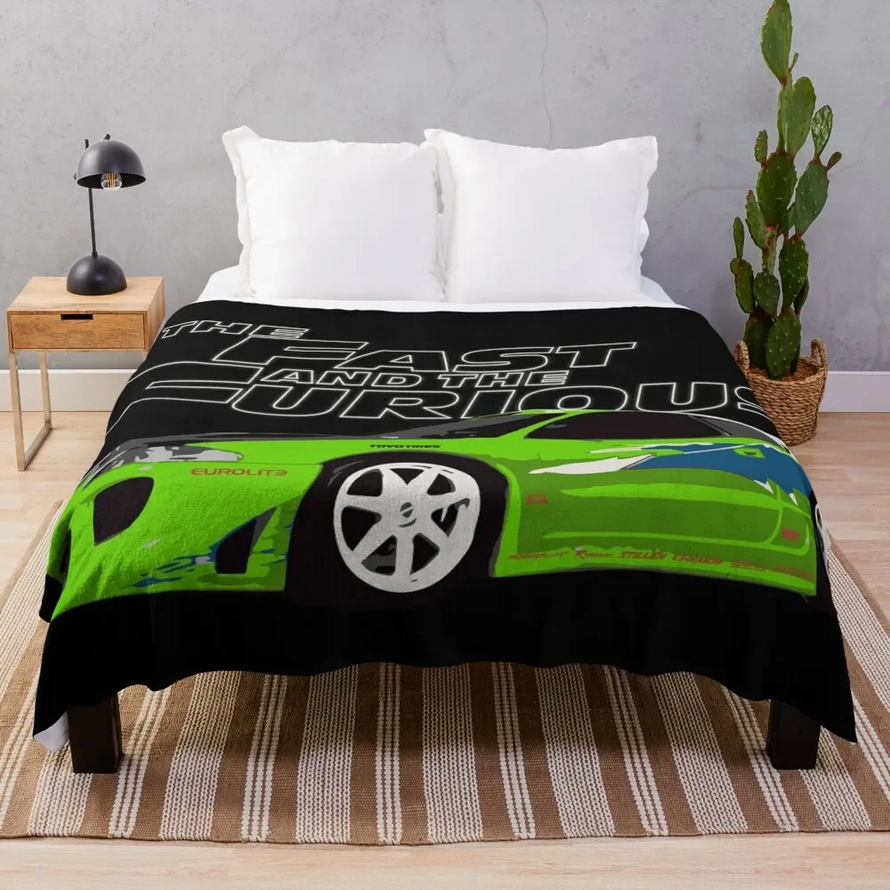 Mitsubishi eclipse DSM kawasaki green Throw Blanket Extra Large Throw Quilt Blankets For Baby Blankets