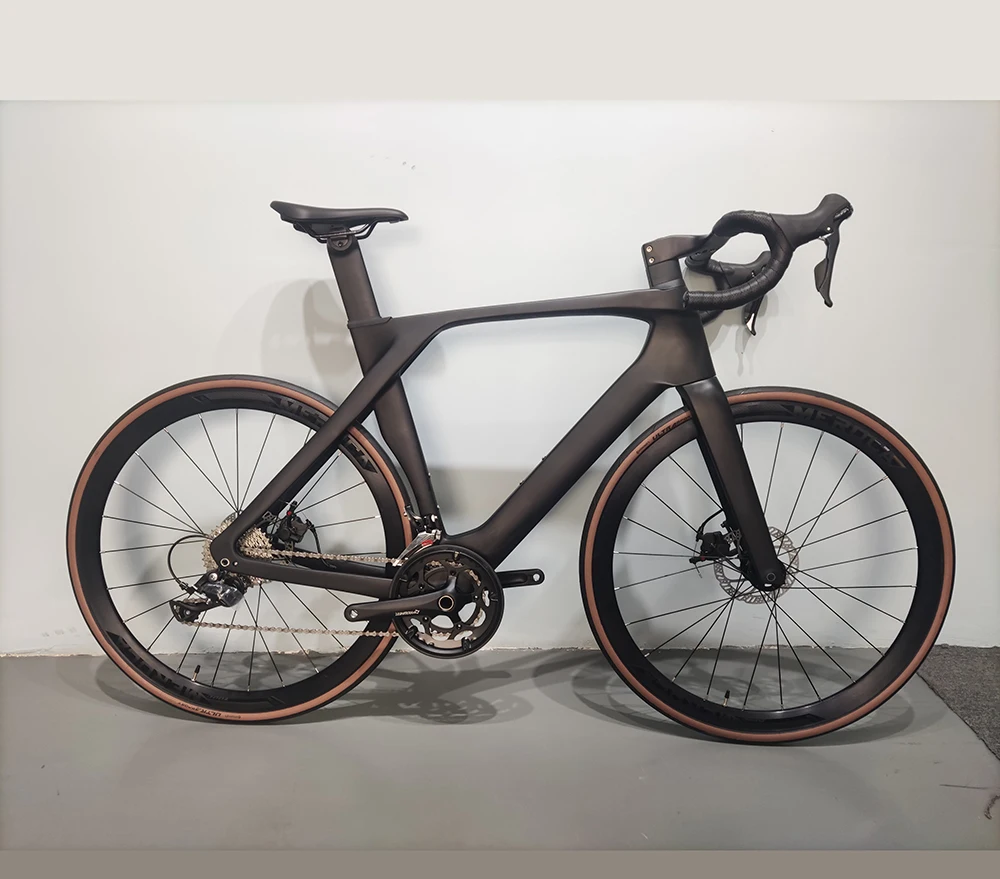 

2024 Foxcat Carbon Fiber Frame Set Road Bike 700C Racing Bike Carbon Wheelset Frame Color Custom OEM