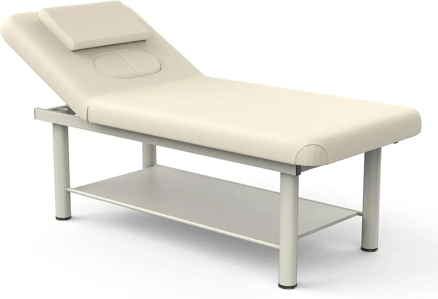 

Heavy Duty Professional Stationary Massage Bed with Backrest for Treatment Table Physical Therapy Table Spa Facial Bed