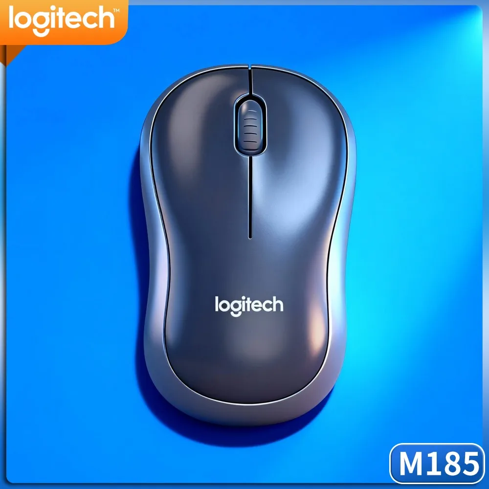 Logitech M185 Home Study Wireless Mouse, Compact Outline, 2.4Ghz Link, 1000 DPI For Student Homework Research