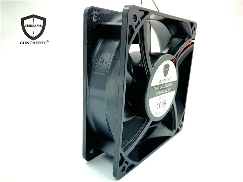 New Guncaizhu Double Ball Bearing 12038 12cm Max Airflow Rate 24v0. 37A Variable Frequency Cooling Fan 120*120*38MM