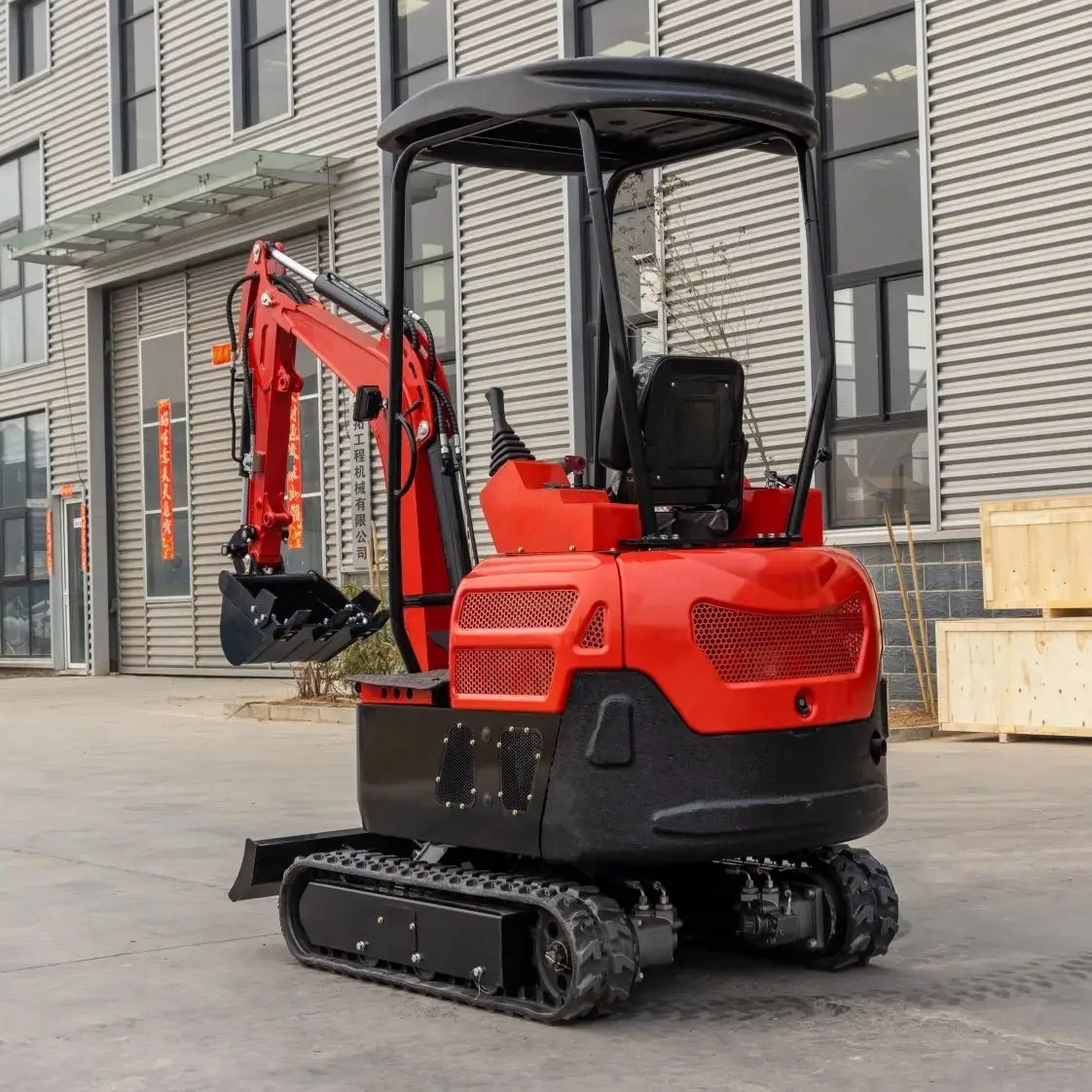 New Diesel 2000kg Mini Excavator Home Use Customized Small Backhoe Digger With Track Type 2 Tons Mini Excavator
