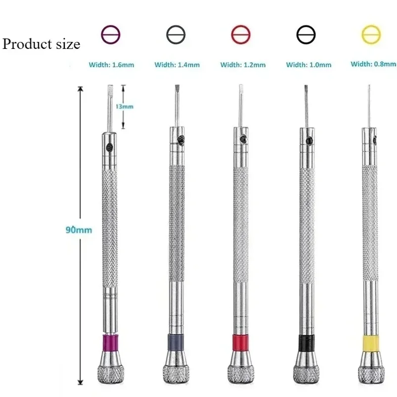 0.8-1.6mm Steel Screwdriver Watch Repairing Tool Portable Band Removal Mini Link Pins Included Watchmaker Equipment
