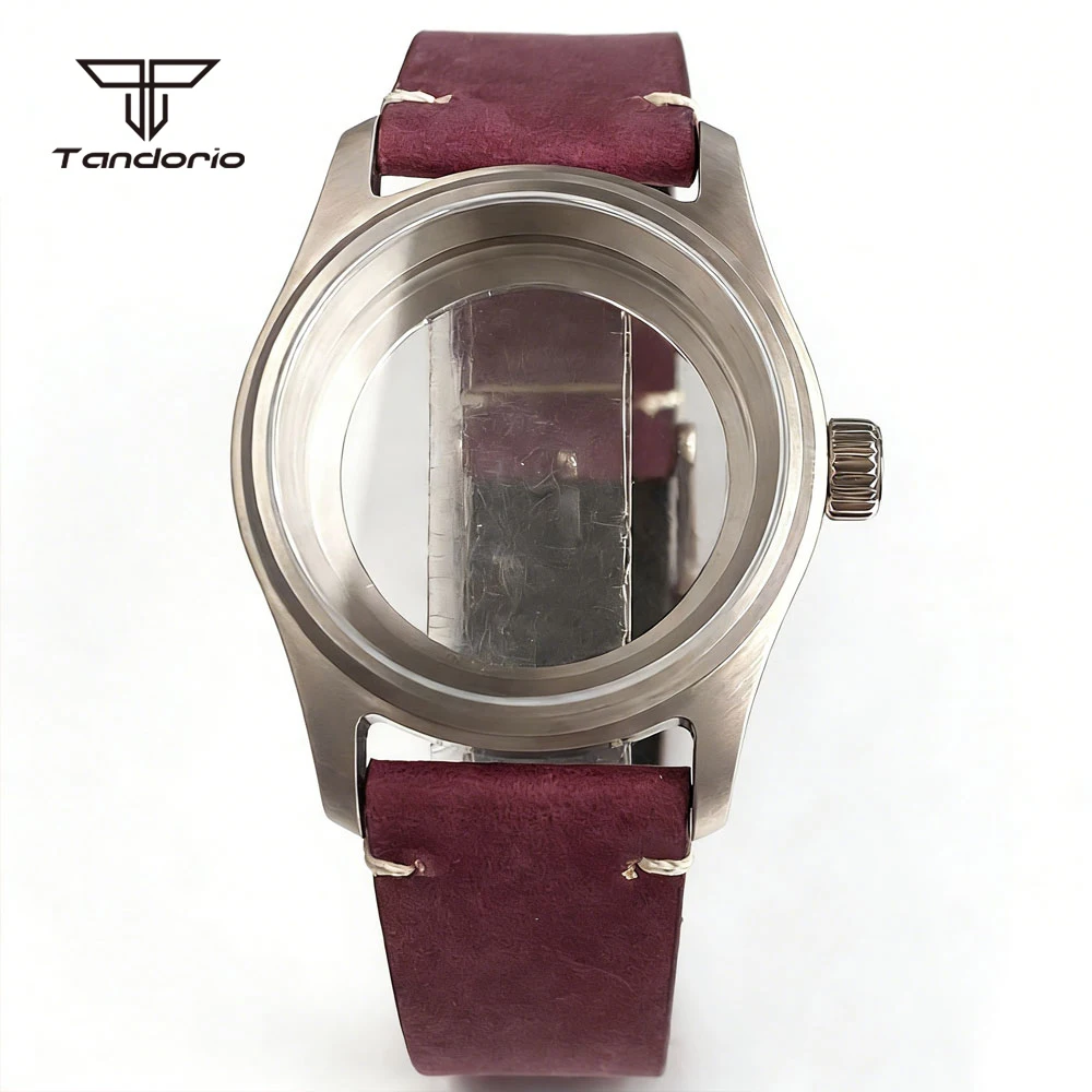 Stahl 36mm/39mm Piloten-Uhrengehäuse+Armband Saphirglas Passend für NH34 NH35 NH36 NH38 Miyota8215 8205 ETA2824 PT5000 ST2130 Felduhrenteile – Detail 2
