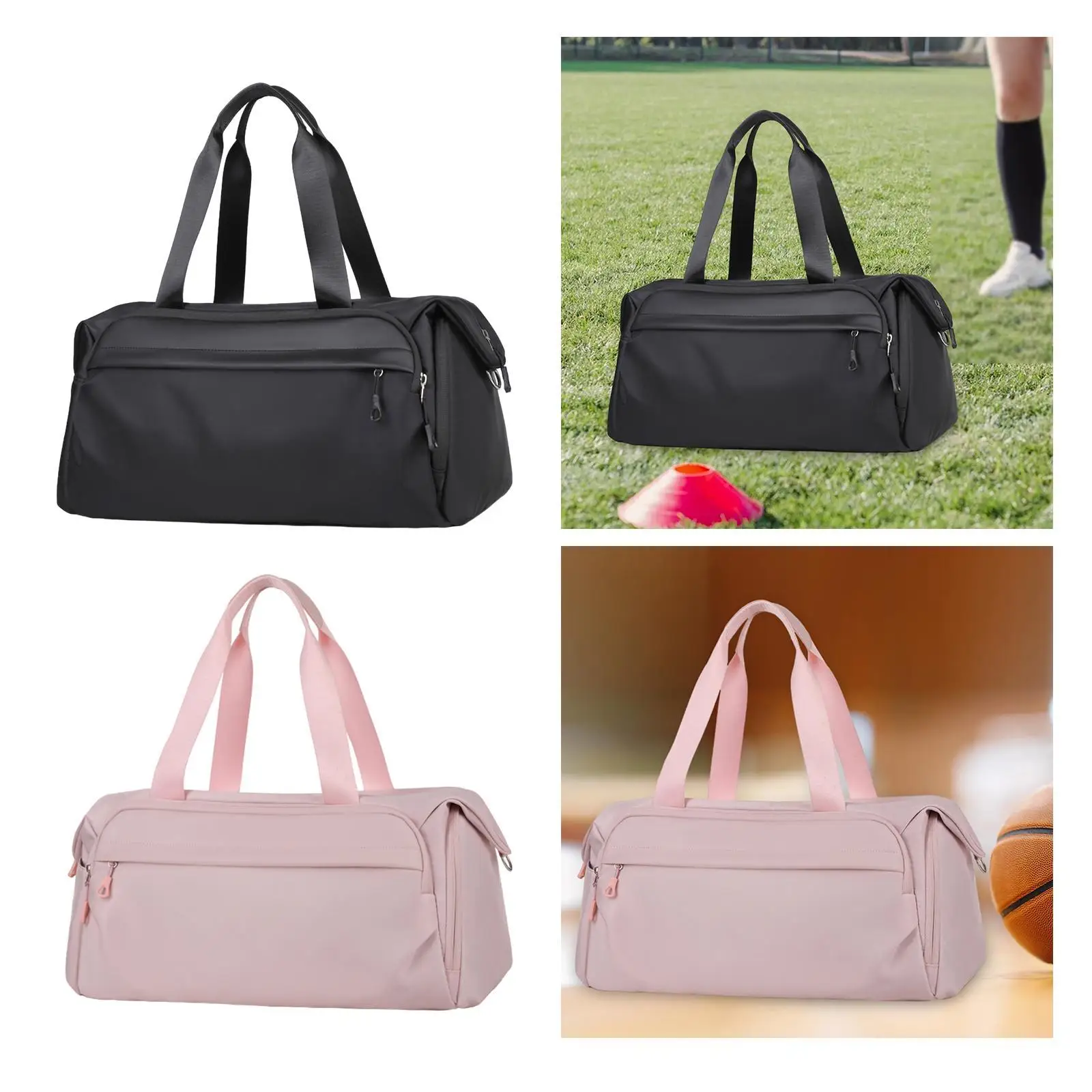 Sports Gym Bag with Shoes Compartment with Wet Pocket Wear Resistant Travel Duffle Bag Workout Bag for Fitness Trips Workout