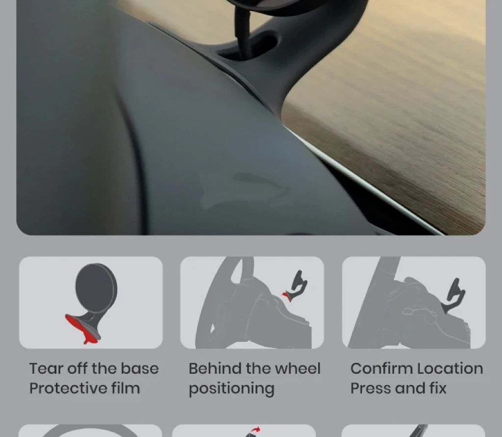 حامل هاتف سريع لاسلكي للسيارة مغناطيسي قوي لطراز Tesla Y Model 3 Highland 3 مع 360 درجة ° حامل الهاتف الدوران #5