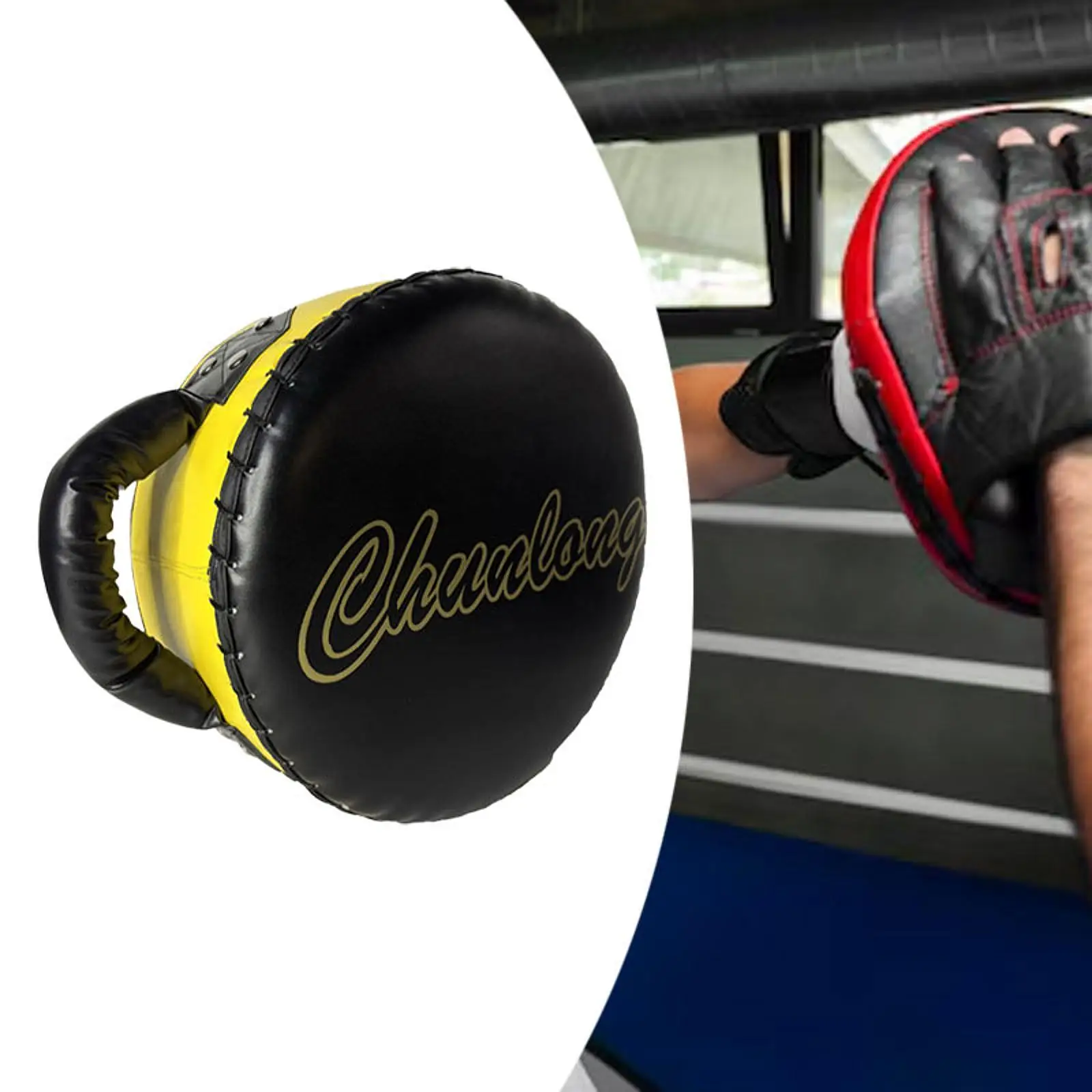 Punch Shield Punching Bag with Handle Boxing Pad for Mma Taekwondo Muay Thai Easy Grip Handle Muay Thai Pad Equipment Gear