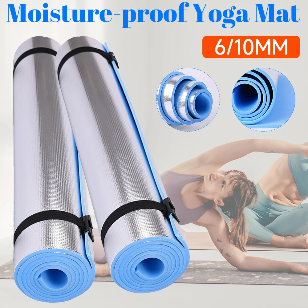 6/10MM Moisture-proof Yoga Mat Anti-skid Sports Fitness Mat Waterproof Camping Picnic Mats Membrane Exercise Mat For Home Gyms