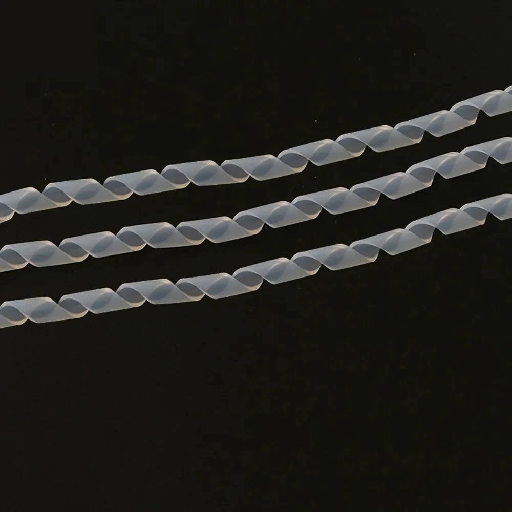 Winding Pipe Spiral Wrapping 1-12mm Cable Sleeve PC Computer Line Bundle Mangement Pipe Cord Protector Silicone High Temperature