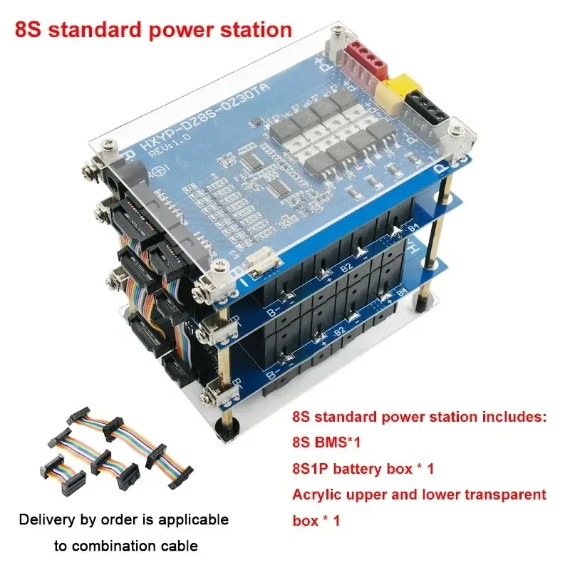 Heltec 8s 1p 32v bms Power Wall 18650 Welding free battery management system Lithium battery combination power station